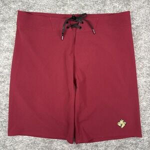 Oakley performance fit board shorts men's 34 red beach pool resort cruise surf